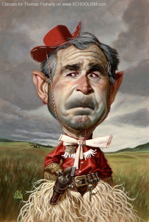George W. Bush Caricature Image